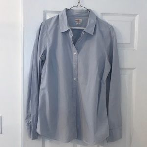 Pinstripe button down shirt